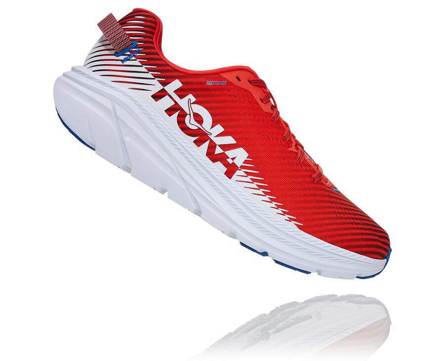 Hoka One One Koşu Ayakkabısı Erkek Kırmızı/Beyaz - Rincon 2 - BA9375286